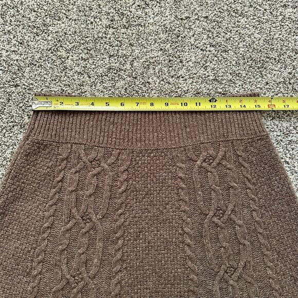 Moth Anthropologie brown knit a-line skirt size M - Picture 7 of 7
